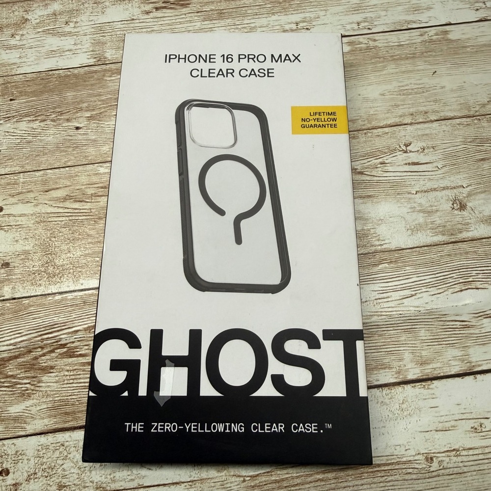 Ghost iPhone 16 Pro Max Clear Case Zero Yellowing Magnetic MagSafe Open Box